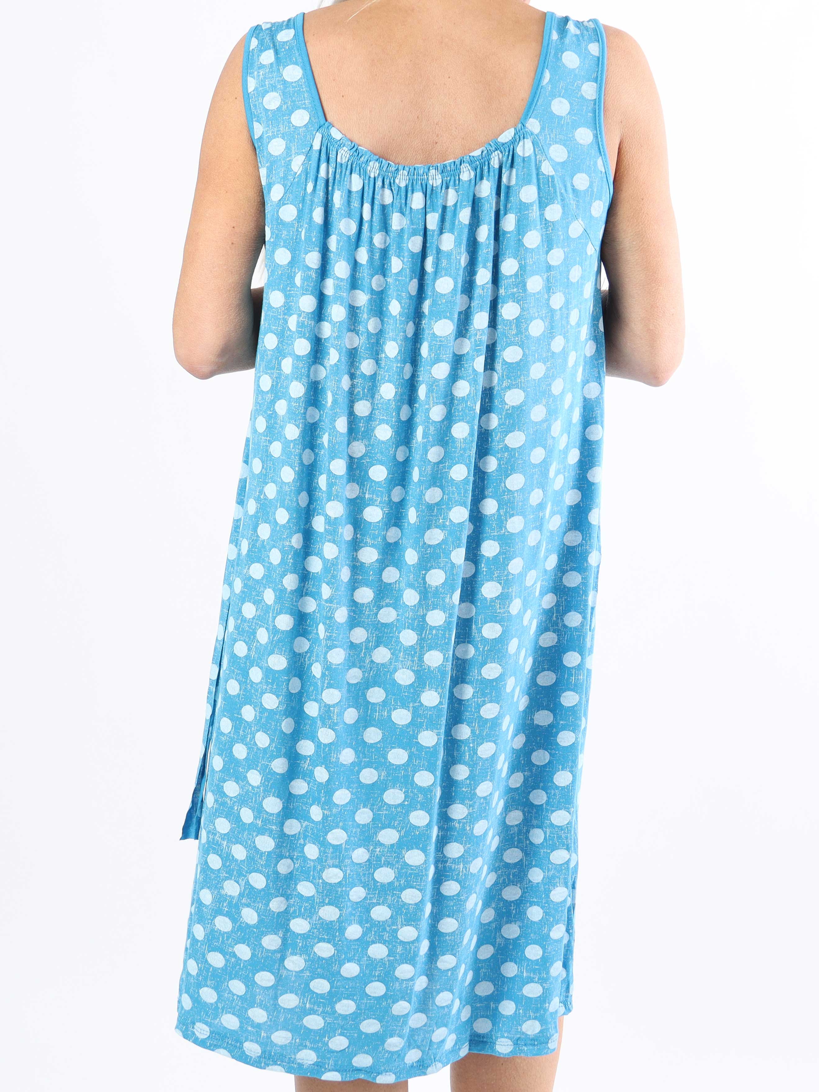 Medina - Prikket plus size kjole med bindebånd